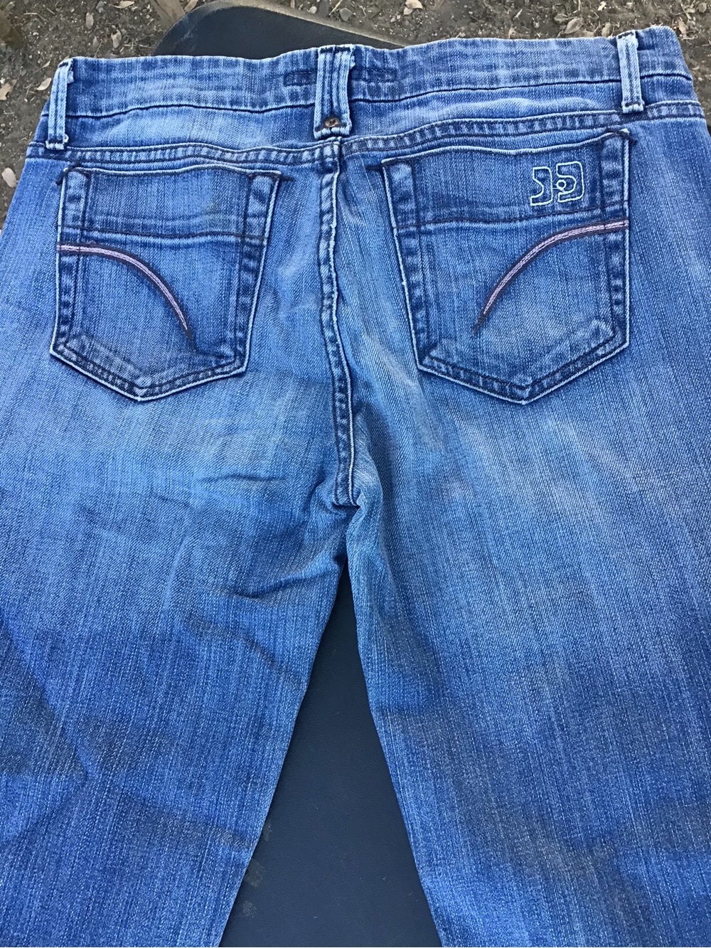 Joe's Jeans Women's Blue Boot Cut Denim with Embroidered Back Pockets